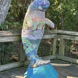Blue Spring State Park - Manatee statue