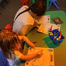 Dino Safari A Walk Thru Adventure - Coloring page that gets turned into real life