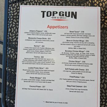 Top Gun Bar & Grill - Menu - Bars Near Me - Puyallup, Washington
