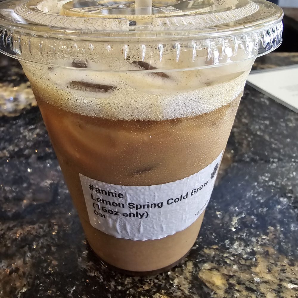 The Beerded Bean - "Lemon spring cold brew" actually the shaken espresso - Coffee & Tea Near Me - Salinas, California The Beerded Bean - "Lemon spring cold brew" actually the shaken espresso - Coffee & Tea Near Me - Salinas, California