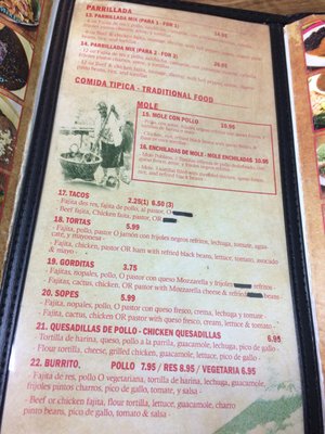 Menu photo 3 Los Cocos Restaurant Houston, TX