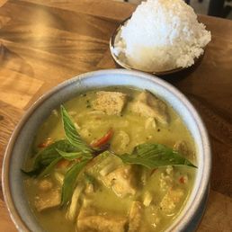 Tofu Green Curry with tofu Tofu Green Curry with tofu
