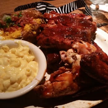 Bobby Q - Three Meat Combo with Mac and Cheese and Baked Potato! - Barbeque Near Me - Phoenix, Arizona