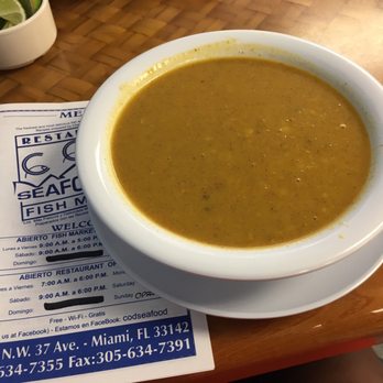 Cod Seafood - Seafood soup (cream) delicious and too much for me - Seafood Markets Near Me - Miami, Florida