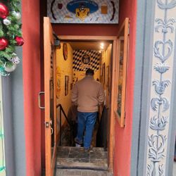 The Cheesemonger's Shop - Fun entrance that takes you downstairs