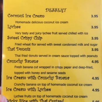 Bangkok Square - Dessert menu - Thai Near Me - Gainesville, Florida