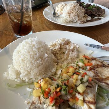 Aloha Mixed Plate - Teriyaki beef, and fish plate - Hawaiian Near Me - Lahaina, Hawaii