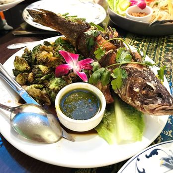 Bungalow on Rose - Deep Fried Whole Branzino - Thai Near Me - Danville, California Bungalow on Rose - Deep Fried Whole Branzino - Thai Near Me - Danville, California