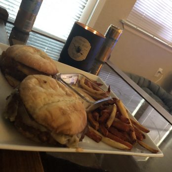 Grassburger - Chedda' Burger  Green Chile Jackburger Sweet potato fries French Fries Serrano Mayo - Burgers Near Me - Albuquerque, New Mexico