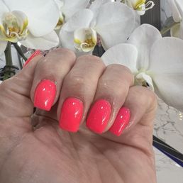 Acrylic fill with gel polish