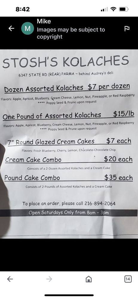 Stosh's Kolaches Logo