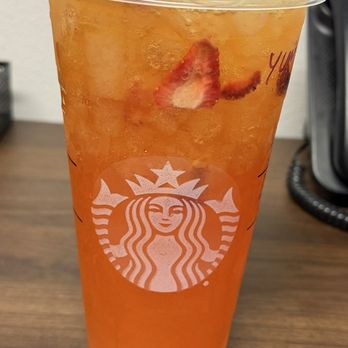 Starbucks - Mango Strawberry Lemonade Refresher - Coffee & Tea Near Me - Canoga Park, California Starbucks - Mango Strawberry Lemonade Refresher - Coffee & Tea Near Me - Canoga Park, California