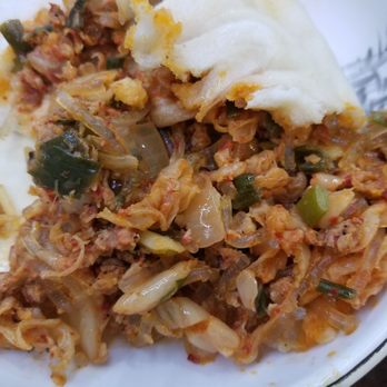 Northern King Dumpling - Wang Mandu - The kimchi Wang Mandoo was so juicy and so much filling inside - Korean Near Me - Flushing, New York