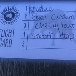 My cider flight
