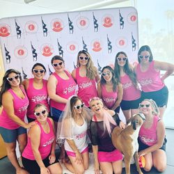 Hot Yoga Plus - Palm Springs - Barbie Bach party!