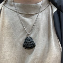 Black jade Buddha Black jade Buddha