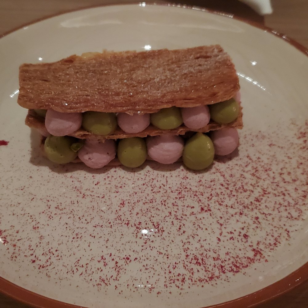 Osteria Giulia - Pistachio & Raspberry Mille-feuille - Italian Near Me - Toronto, Ontario Osteria Giulia - Pistachio & Raspberry Mille-feuille - Italian Near Me - Toronto, Ontario