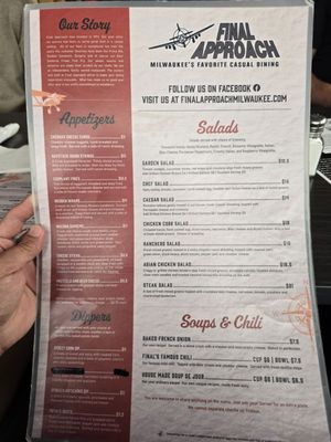 Menu photo 1 Final Approach Milwaukee, WI