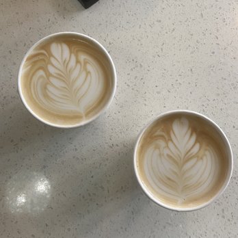 Presta Coffee Roasters - two vanilla lattes - Coffee Roasteries Near Me - Tucson, Arizona