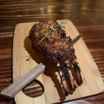 Santiago's Bodega - Petite Lamb Rack - so bomb and cooked to medium rare PERFECTION - Tapas Bars Near Me - Key West, Florida