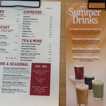 Intelligentsia Coffee - Menu 8/13/26 - Coffee & Tea Near Me - Austin, Texas