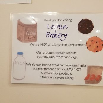 Levain Bakery - Allergy information - Bakeries Near Me - New York, New York Levain Bakery - Allergy information - Bakeries Near Me - New York, New York