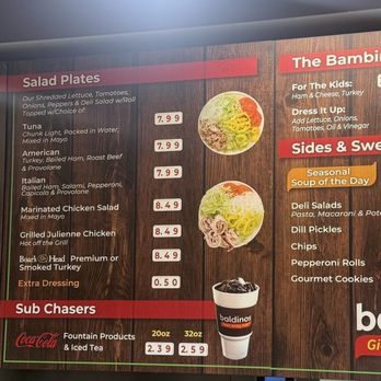 Baldinos Giant Jersey Subs - Menu - Sandwiches Near Me - Hiram, Georgia Baldinos Giant Jersey Subs - Menu - Sandwiches Near Me - Hiram, Georgia