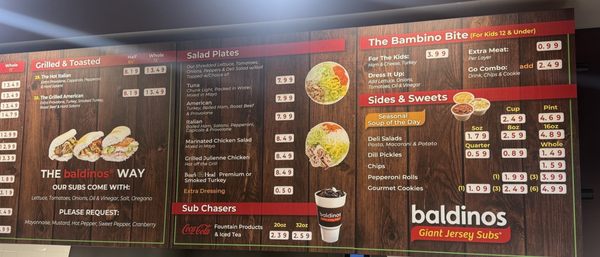 Menu photo 3 Baldinos Giant Jersey Subs Hiram, GA Menu photo 3 Baldinos Giant Jersey Subs Hiram, GA