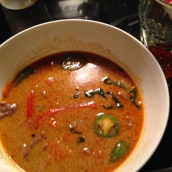 Thai Siam Restaurant - Curry with globules of fat. - Thai Near Me - Lawrence, Kansas
