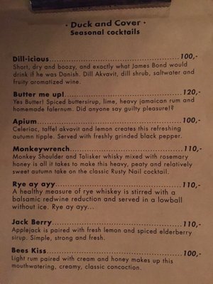 Menu photo 4 Duck and Cover København V, 84