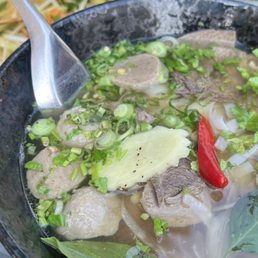 Pho and papaya salad