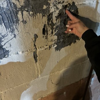 Erie Home Basement Solutions - More holes and cracks that were supposedly fixed - Waterproofing Near Me - Columbus, Ohio Erie Home Basement Solutions - More holes and cracks that were supposedly fixed - Waterproofing Near Me - Columbus, Ohio
