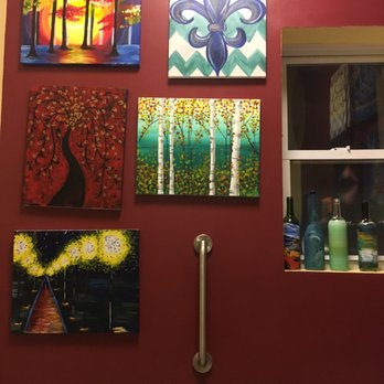 Pinot's Palette - The restroom has paintings all over, very cute - Party & Event Planning Near Me - Ridgewood, New Jersey Pinot's Palette - The restroom has paintings all over, very cute - Party & Event Planning Near Me - Ridgewood, New Jersey