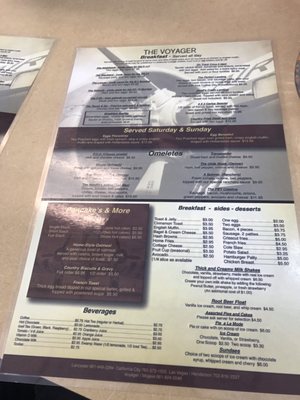 Menu photo 4 Voyager Restaurant Mojave, CA