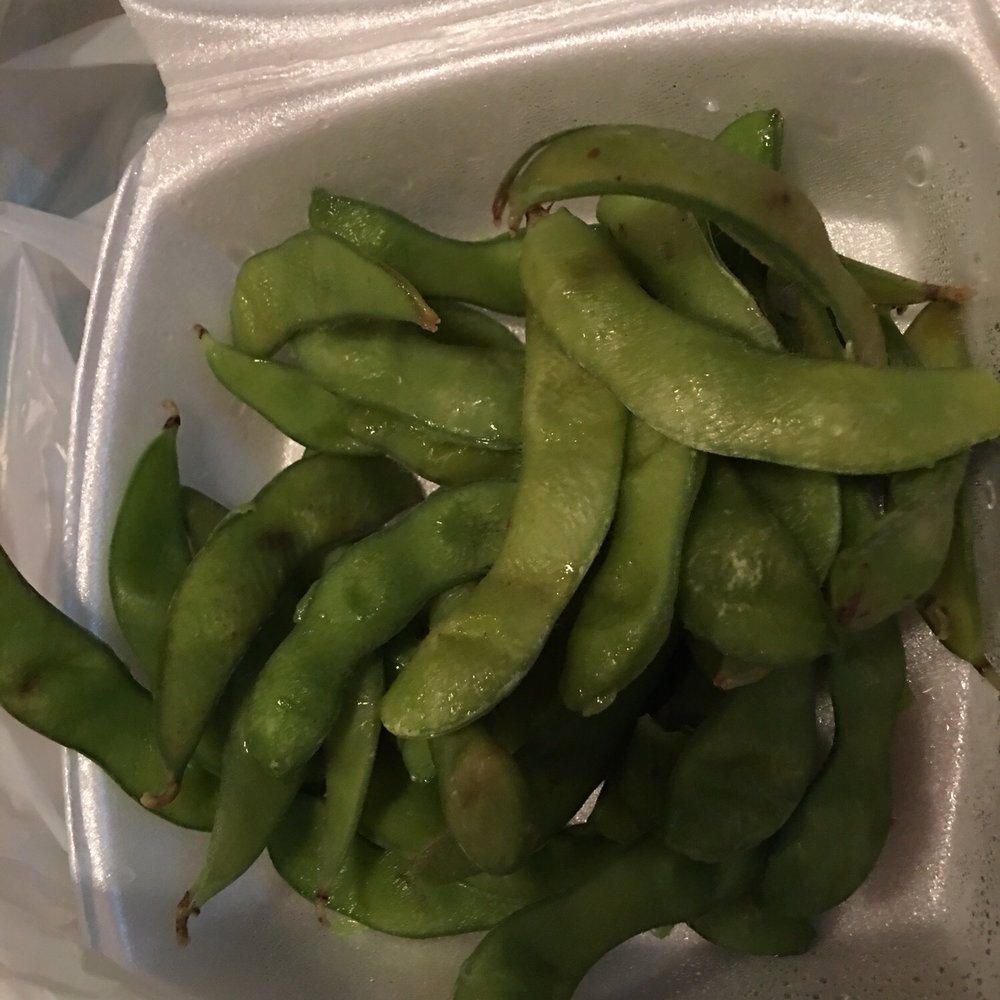 Shogun - Edamame was dried out and brown. Soy beans were little to none. Only a few good pieces. - Japanese Near Me - Racine, Wisconsin Shogun - Edamame was dried out and brown. Soy beans were little to none. Only a few good pieces. - Japanese Near Me - Racine, Wisconsin