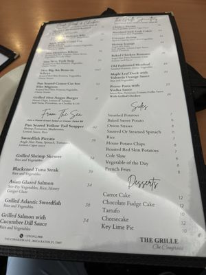 Menu photo 2 The Grille on Congress Boca Raton, FL Menu photo 2 The Grille on Congress Boca Raton, FL