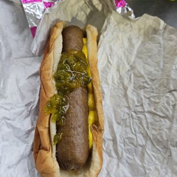 Schaumburg Boomers - "Jumbo" hot dog. It's grey from the dirty water. - Amateur Sports Teams Near Me - Schaumburg, Illinois
