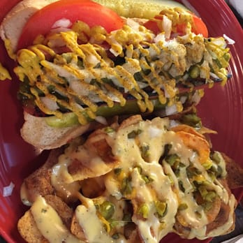 BrewBurgers - Chicago Hot Dog with loaded chips - American Near Me - Venice, Florida