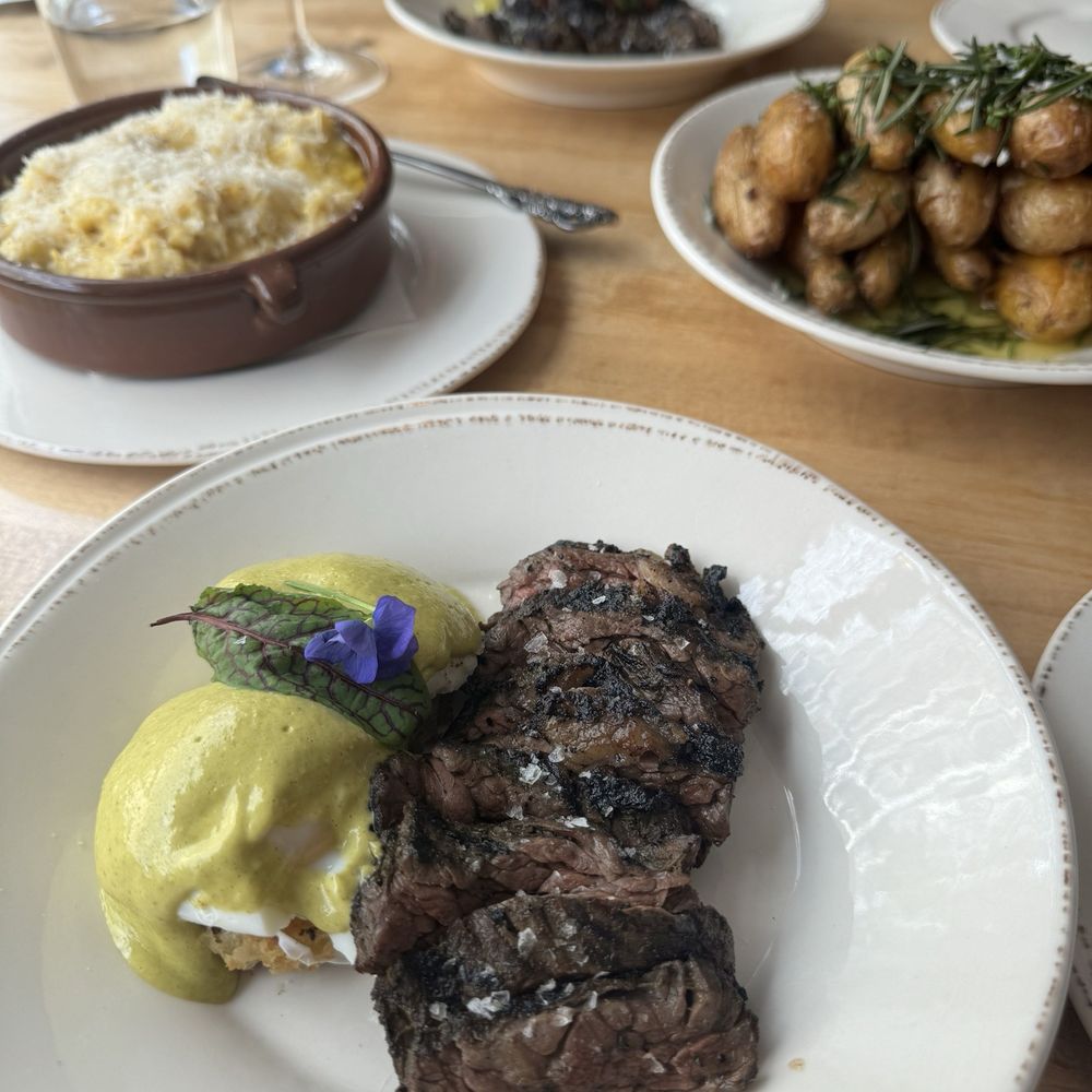 Ever Andalo - Wagyu and eggs, cacio e pepe polenta and fingerling potatoes. - Italian Near Me - Charlotte, North Carolina Ever Andalo - Wagyu and eggs, cacio e pepe polenta and fingerling potatoes. - Italian Near Me - Charlotte, North Carolina