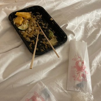Tony's Sushi - What's left of my Chirashi. Should of said no egg tho.. not a fan lol. But super tasty!! Liked the variety of fish. - Japanese Near Me - Ocala, Florida Tony's Sushi - What's left of my Chirashi. Should of said no egg tho.. not a fan lol. But super tasty!! Liked the variety of fish. - Japanese Near Me - Ocala, Florida