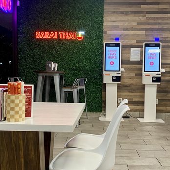 Sabai Thai Express - Ordering kiosk - Thai Near Me - Bedford, Texas