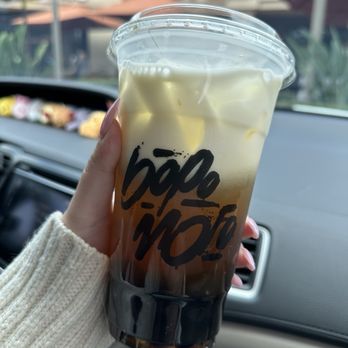 Bopomofo Cafe - Jasmine milk tea with boba - Cafes Near Me - Irvine, California