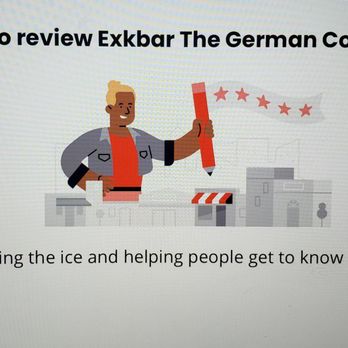 Eckbar The German Corner Bar - a cartoon of a man holding a giant red object - Bars Near Me - West Allis, Wisconsin