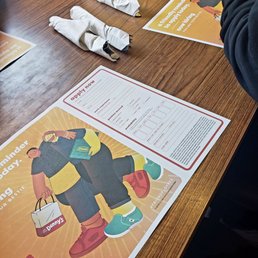 a person sitting at a table