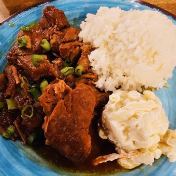 Joey's Kitchen Napili - Pork Adobo w/ Rice & Macaroni Salad - Filipino Near Me - Lahaina, Hawaii Joey's Kitchen Napili - Pork Adobo w/ Rice & Macaroni Salad - Filipino Near Me - Lahaina, Hawaii