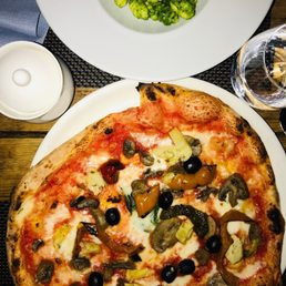 Potato Gnocchi (top), Pizza Vegetariana (bottom) Potato Gnocchi (top), Pizza Vegetariana (bottom)