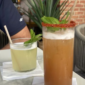 Meximodo - Tamarindo drink (brown) El Jefe drink (yellow) - Mexican Near Me - Metuchen, New Jersey Meximodo - Tamarindo drink (brown) El Jefe drink (yellow) - Mexican Near Me - Metuchen, New Jersey