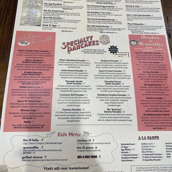 The Pan - Breakfast Menu 12-10-22 - Pizza Near Me - Gardena, California
