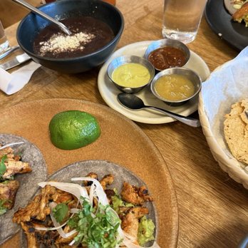 Lolita’s - Salsa and side of beans with chicken tacos - Mexican Near Me - Richmond, Virginia Lolita’s - Salsa and side of beans with chicken tacos - Mexican Near Me - Richmond, Virginia