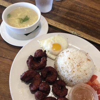 Isla Restaurant - Longsilog with soup, and unlimited soda. Reminds me of home :) - Filipino Near Me - San Bruno, California Isla Restaurant - Longsilog with soup, and unlimited soda. Reminds me of home :) - Filipino Near Me - San Bruno, California